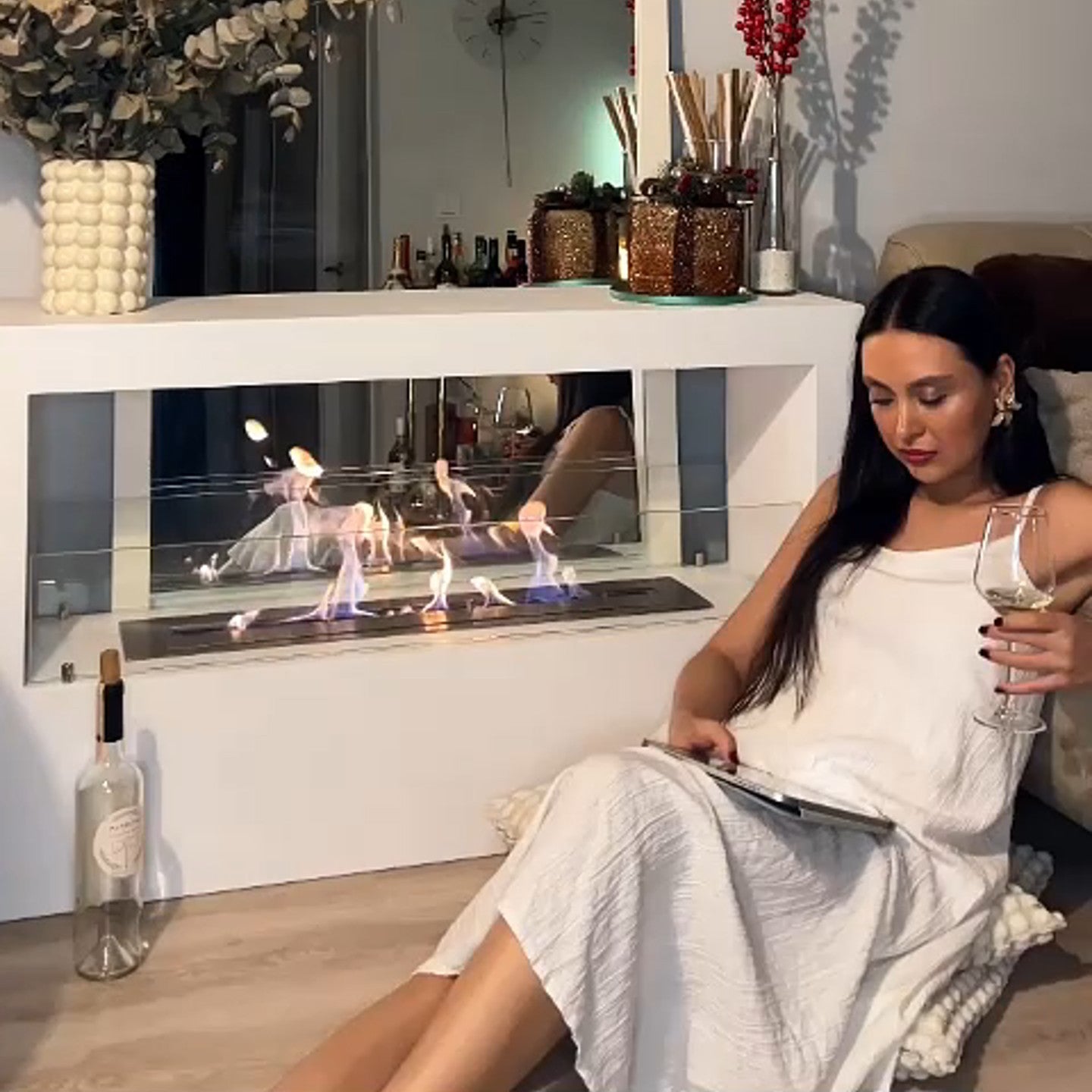 Loft Stili Dekorasyonlarda Endüstriyel Bioethanol Şömine Fikirleri