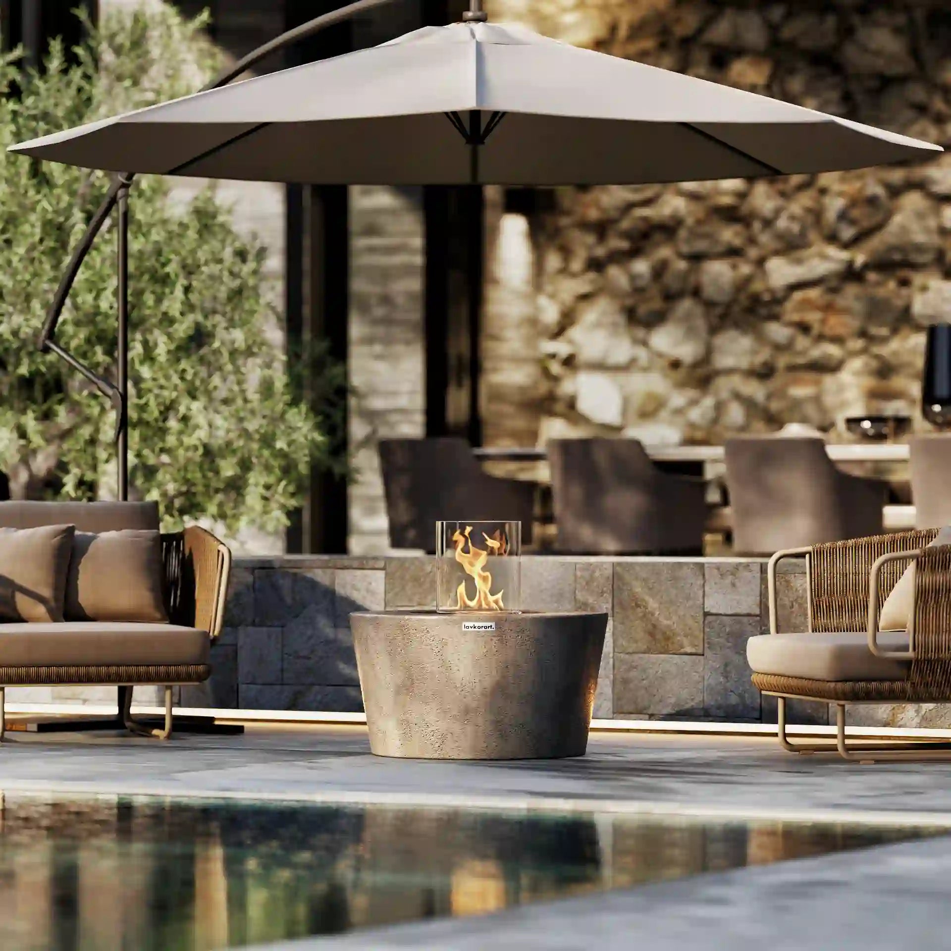 eterna ateş çukuru havuz