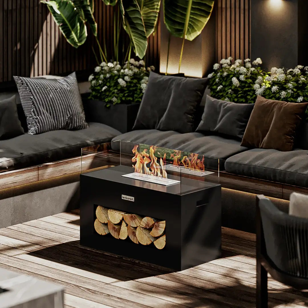 Luma Taşınabilir Şömine Siyah 3