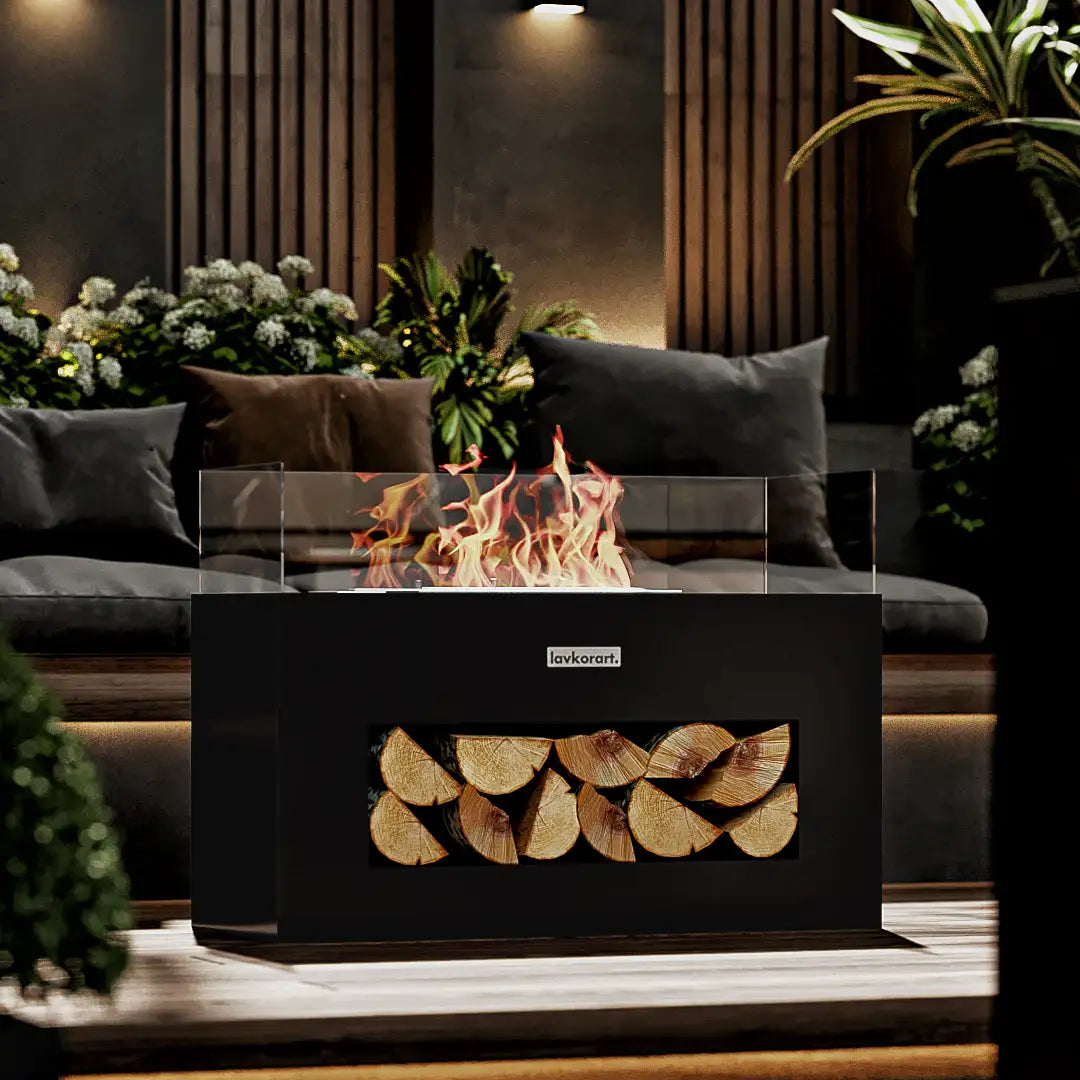 Luma Taşınabilir Şömine Siyah 5