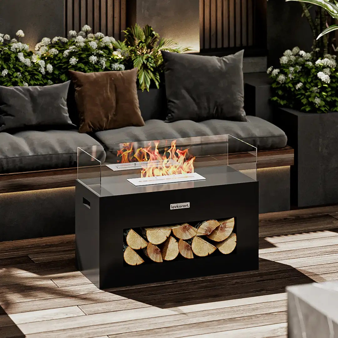 Luma Taşınabilir Şömine Siyah 7