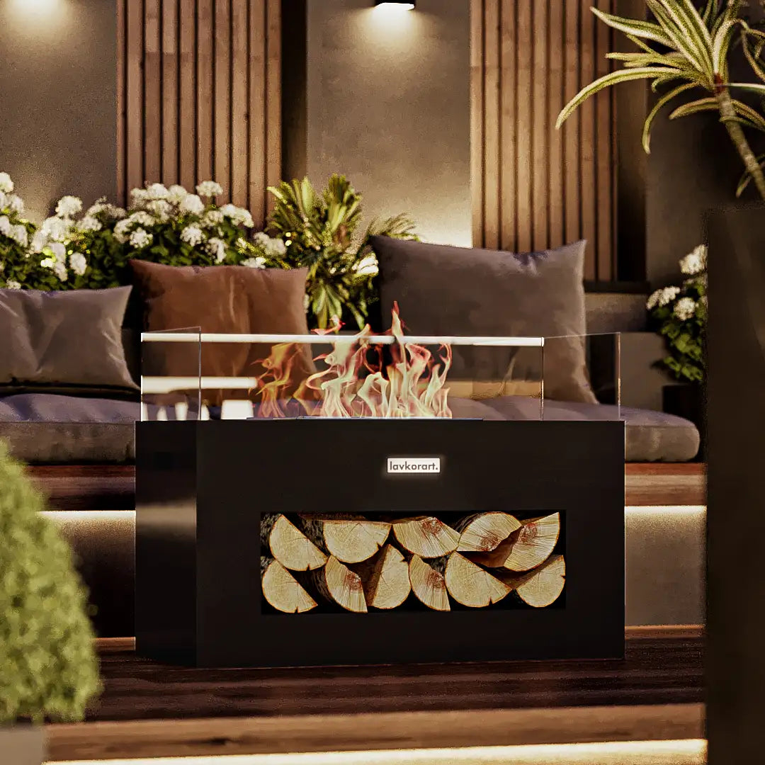 Luma Taşınabilir Şömine Siyah 8