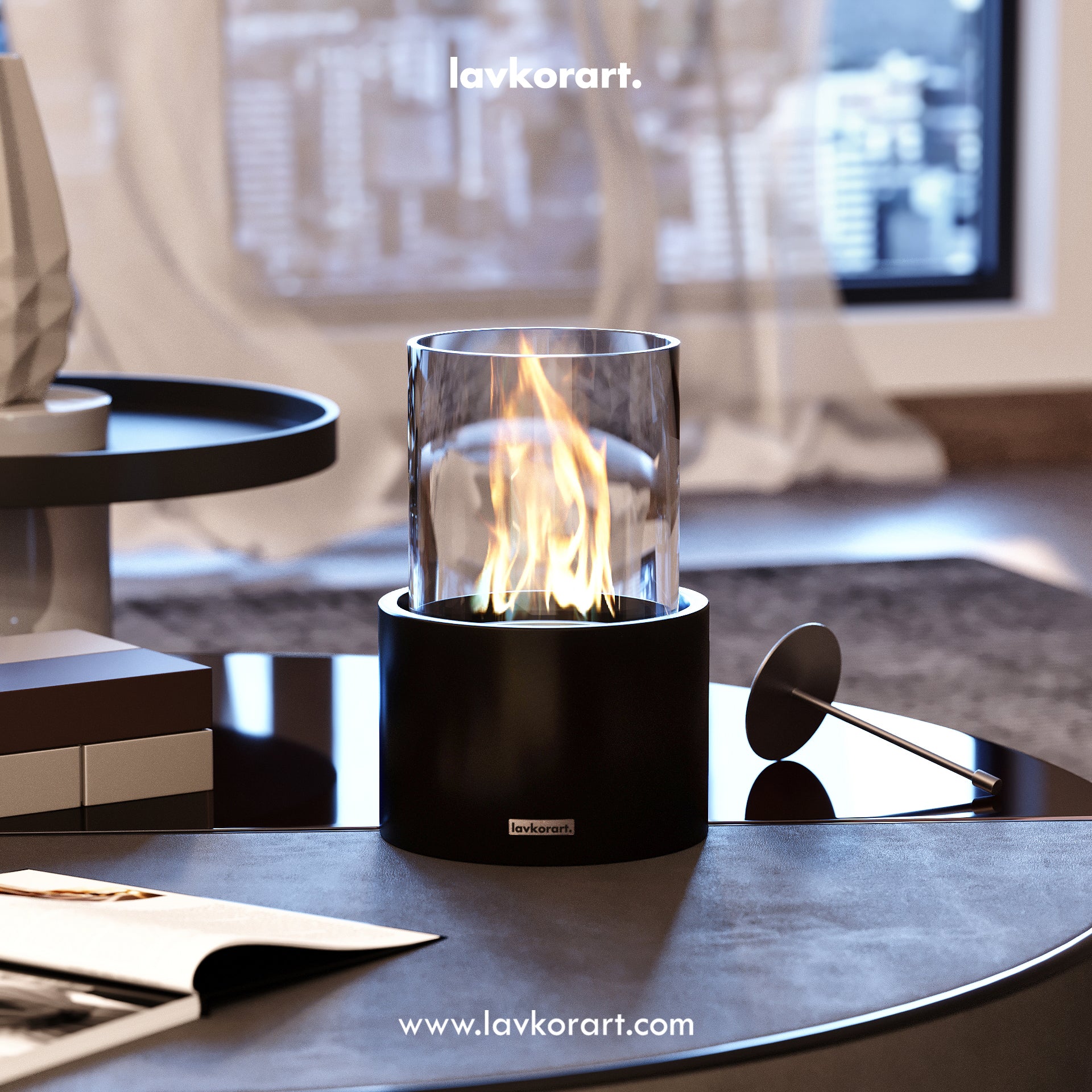 Flare Taşınabilir Şömine Siyah 4