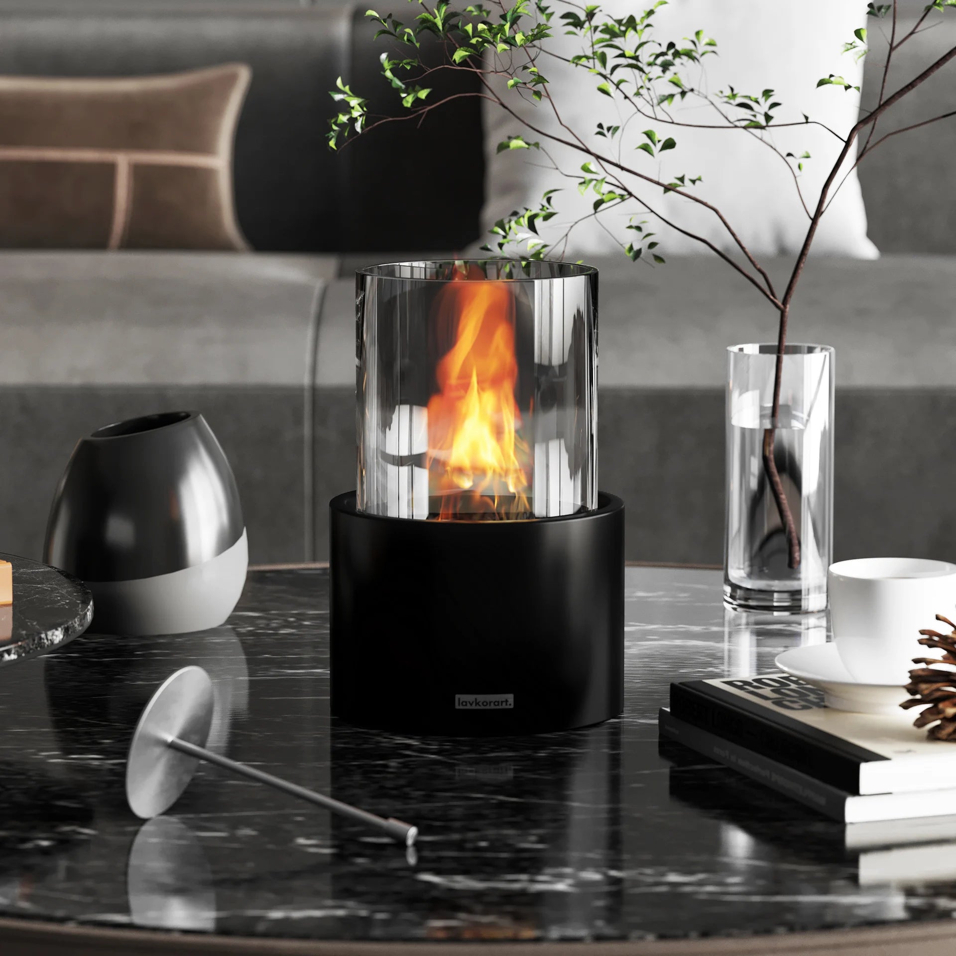 Flare Taşınabilir Şömine Siyah 6