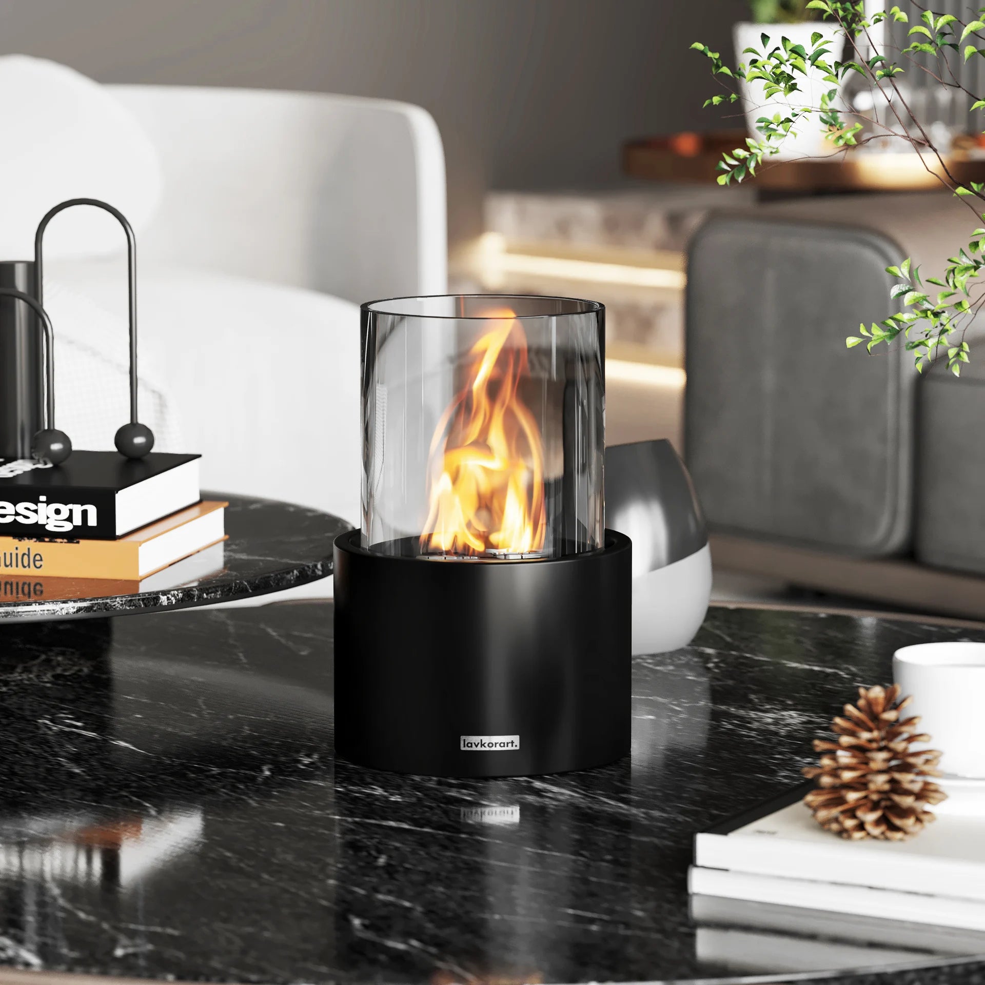 Flare Taşınabilir Şömine Siyah 7