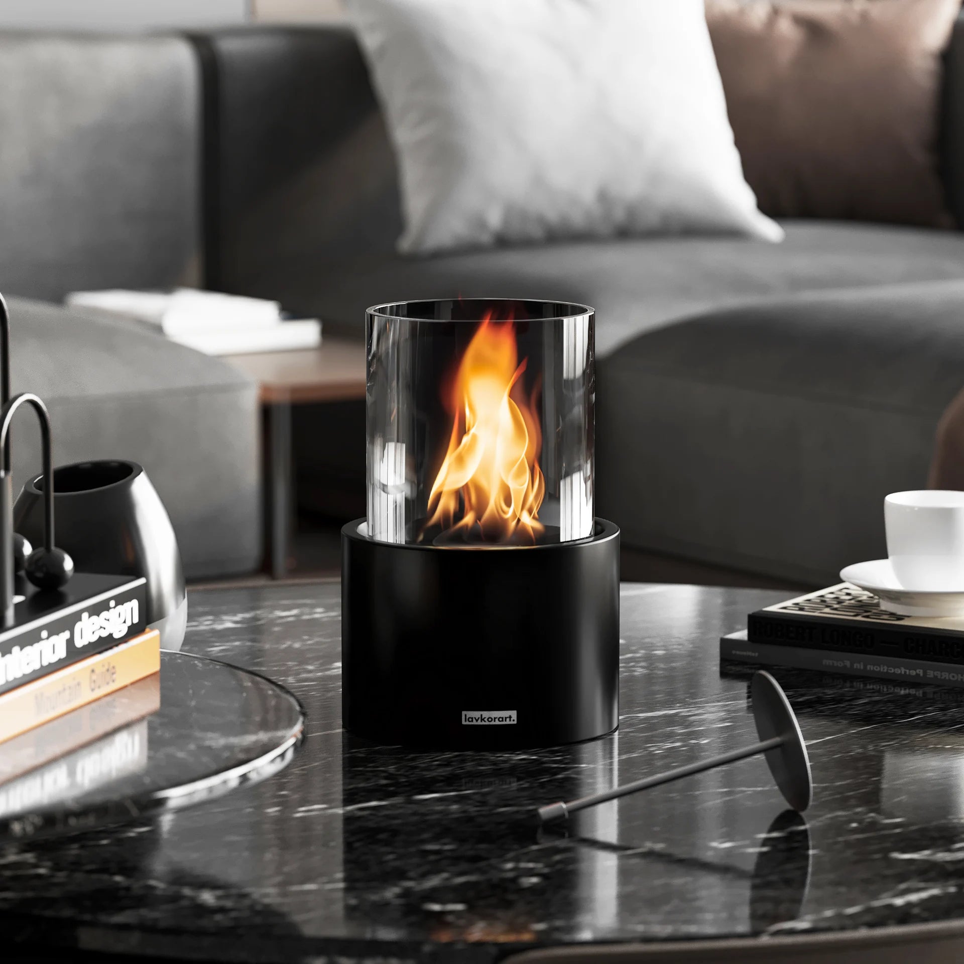 Flare Taşınabilir Şömine Siyah 8