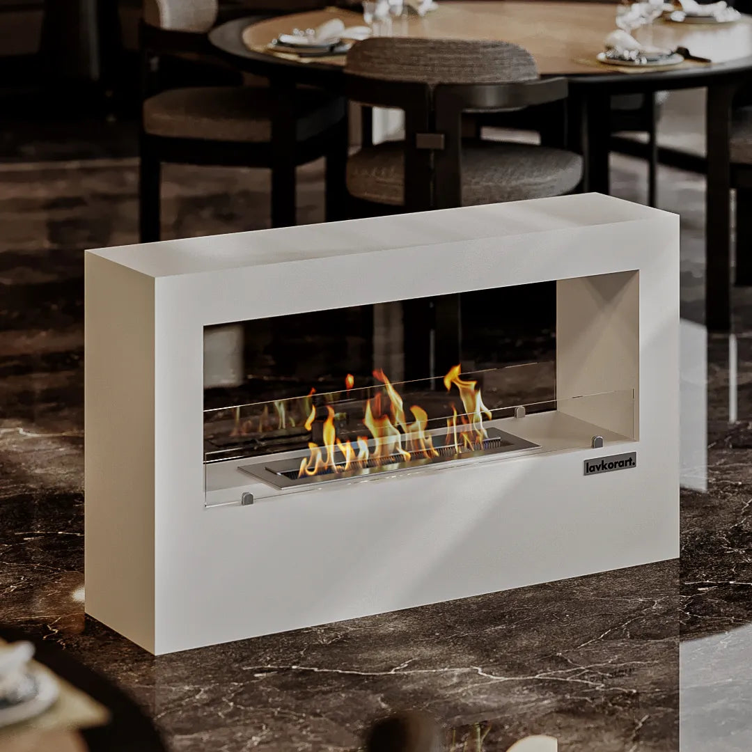 İnferno Taşınabilir Şömine Beyaz 3