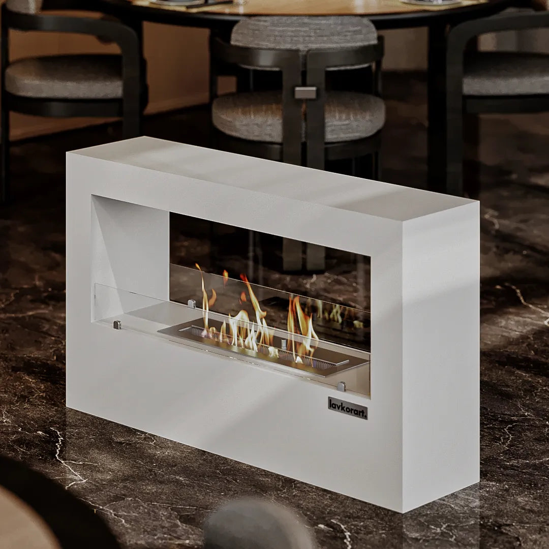 İnferno Taşınabilir Şömine Beyaz 7