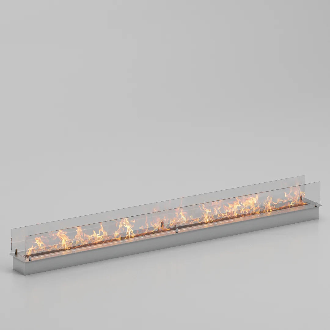 200 cm çift camlı dikdörtgen bioethanol burner