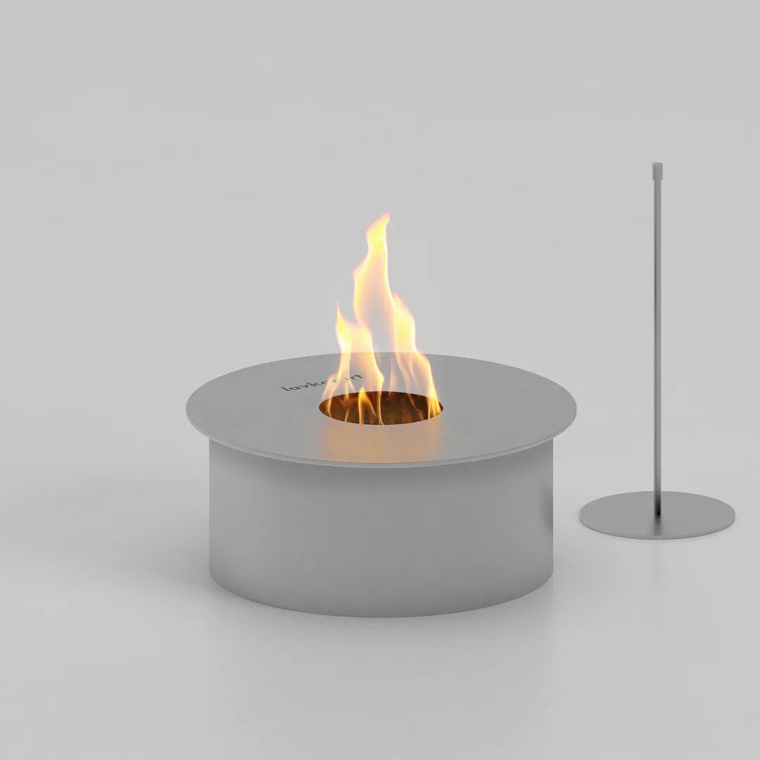 25 cm camsız yuvarlak bioethanol burner