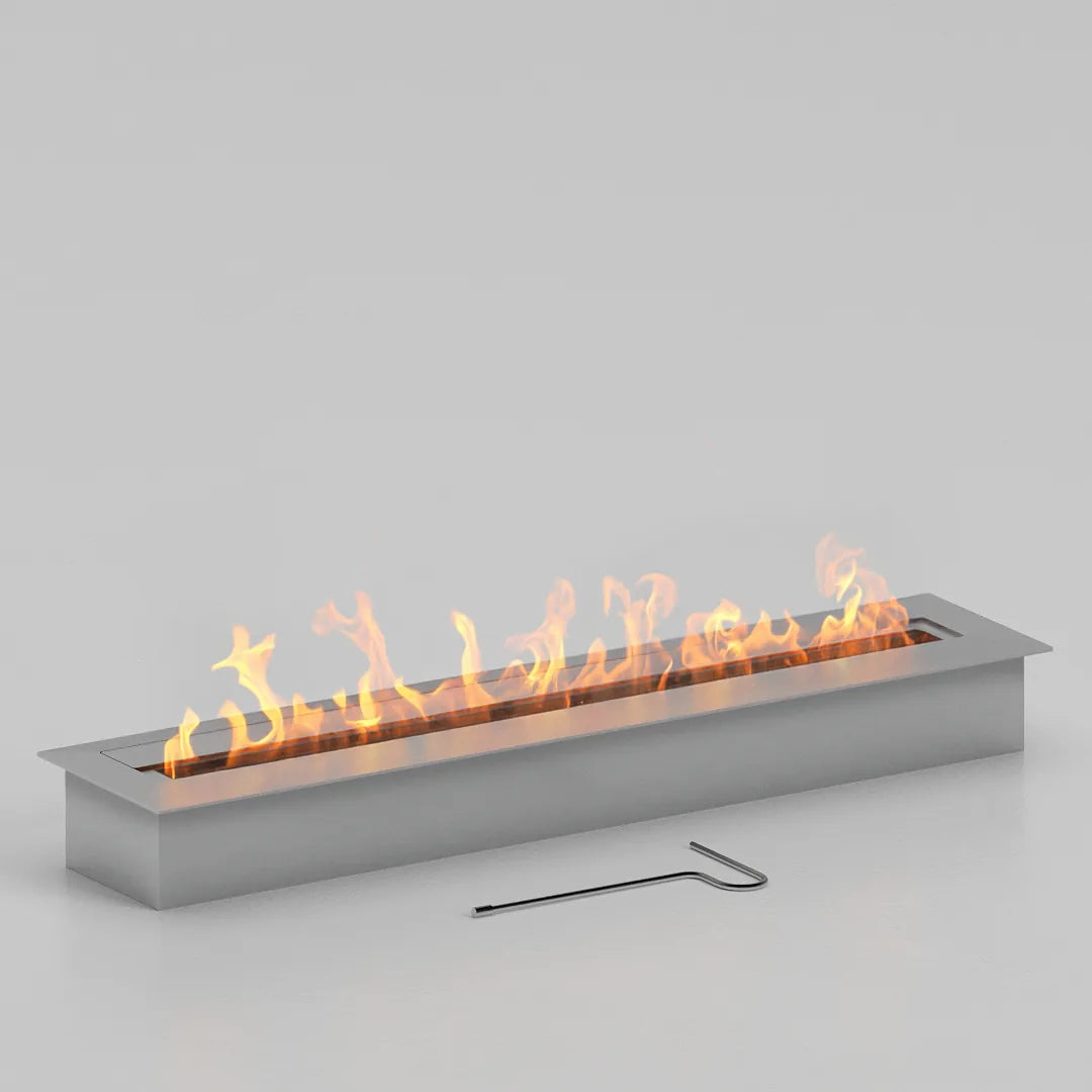 80 cm camsız dikdörtgen bioethanol burner