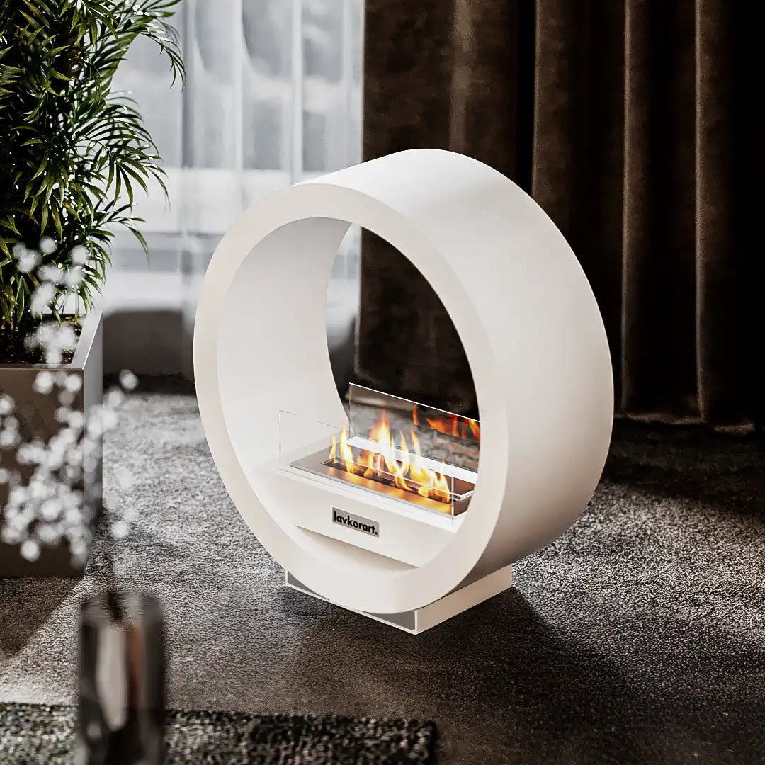 Voltra Taşınabilir Şömine Beyaz 4