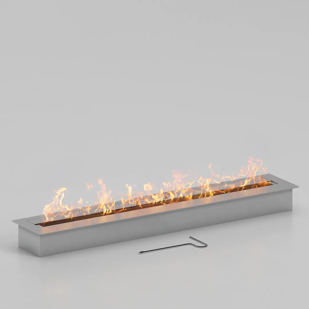 100 cm camsız dikdörtgen bioethanol burner