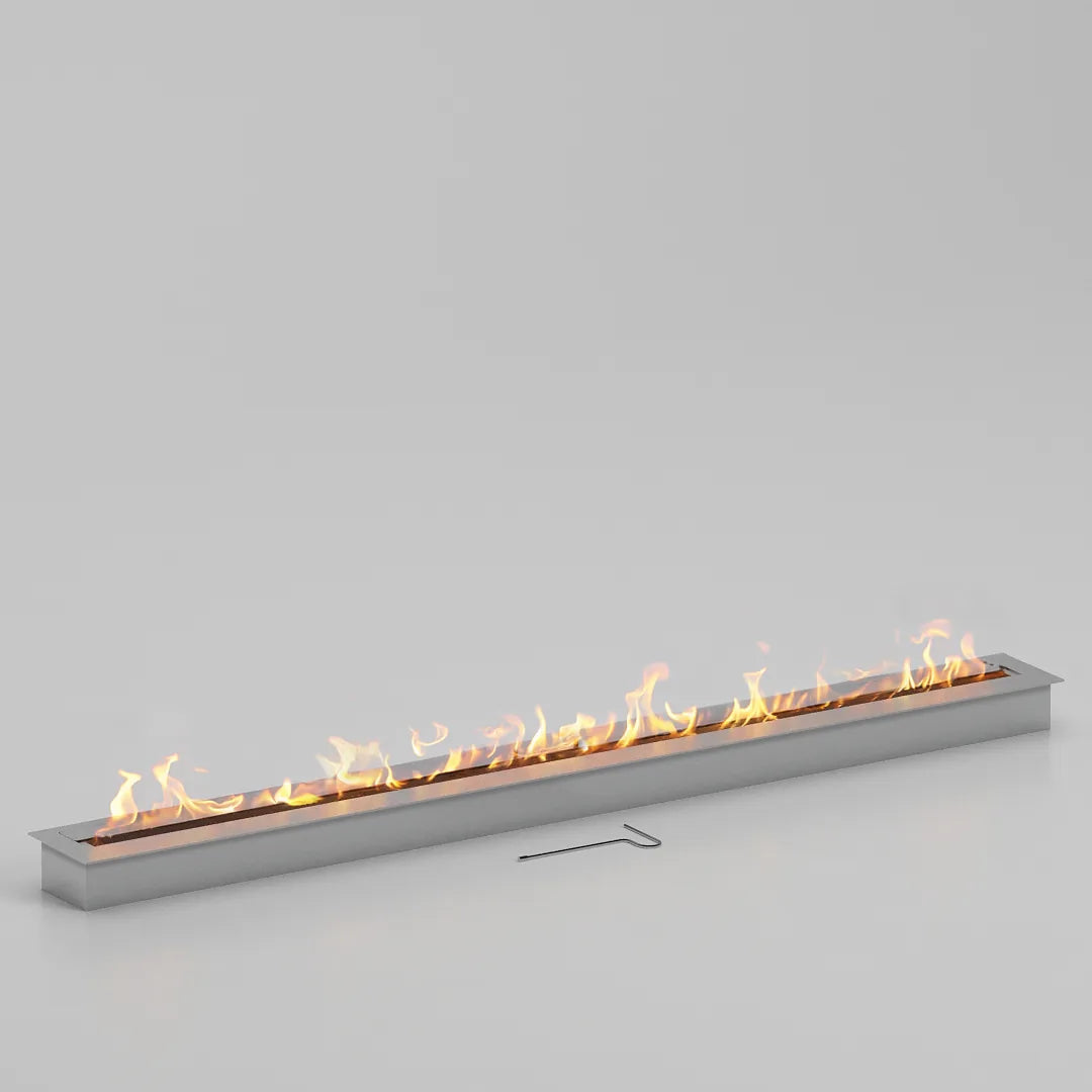 180 cm camsız dikdörtgen bioethanol burner
