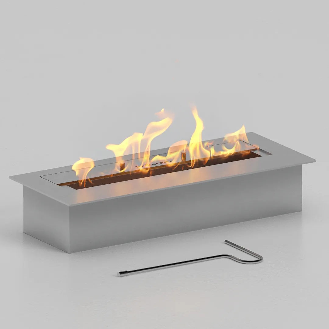 45 cm camsız dikdörtgen bioethanol burner