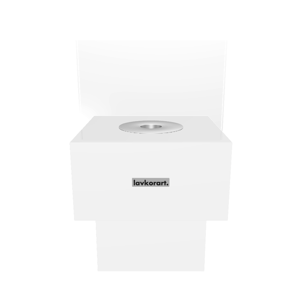 Sienna taşınabilir şömine beyaz 3D