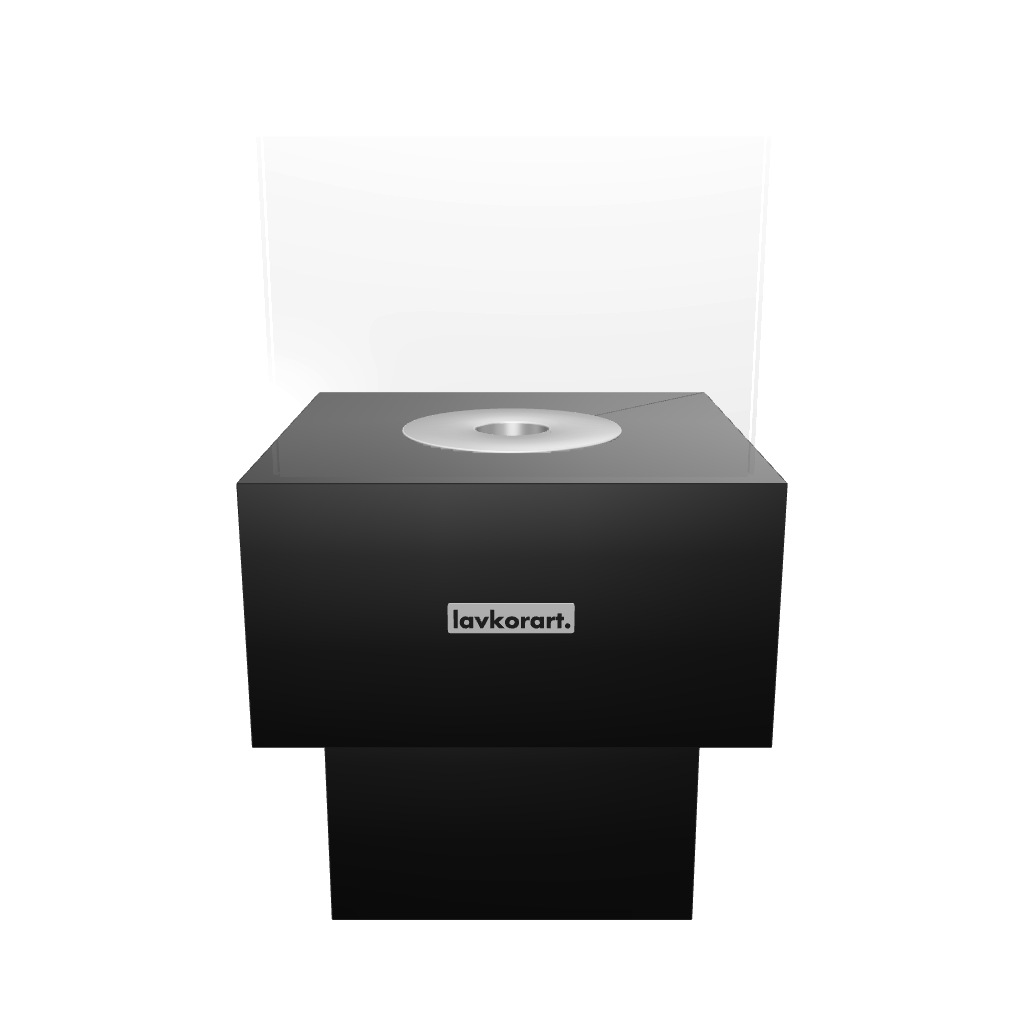 Sienna taşınabilir şömine siyah 3D