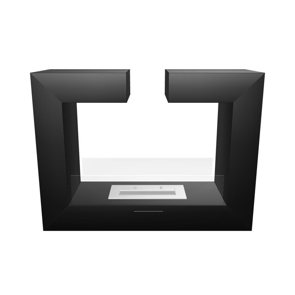 Solis Taşınabilir Şömine Siyah 3D